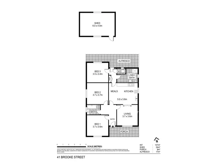 Floorplan of Homely house listing, 41 Brooke Street, Moonambel VIC 3478
