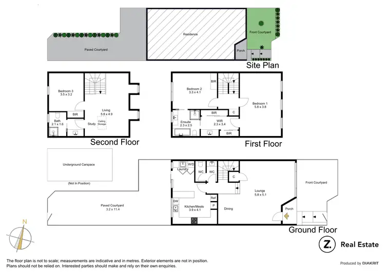 Floorplan of Homely townhouse listing, 1/55 Canterbury Road, Middle Park VIC 3206
