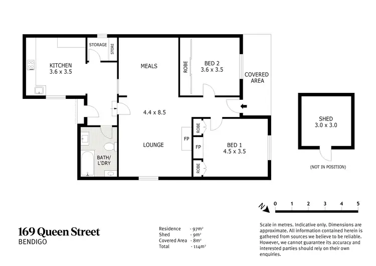 Floorplan of Homely house listing, 169 Queen Street, Bendigo VIC 3550