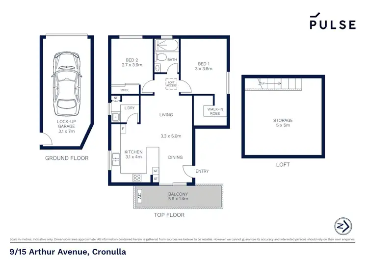 Floorplan of Homely apartment listing, 9/15 Arthur Avenue, Cronulla NSW 2230