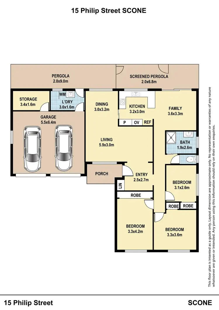 Floorplan of Homely house listing, 15 Philip Street, Scone NSW 2337