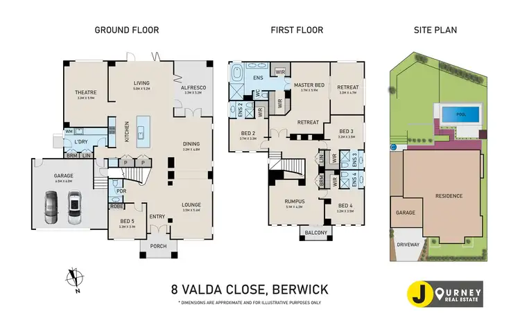 Floorplan of Homely house listing, 8 Valda Close, Berwick VIC 3806