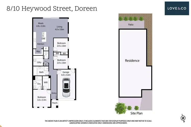 Floorplan of Homely unit listing, 8/10 Heywood Street, Doreen VIC 3754