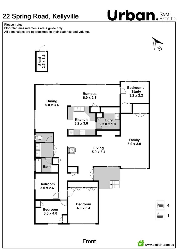 Floorplan of Homely house listing, 22 Spring Road, Kellyville NSW 2155