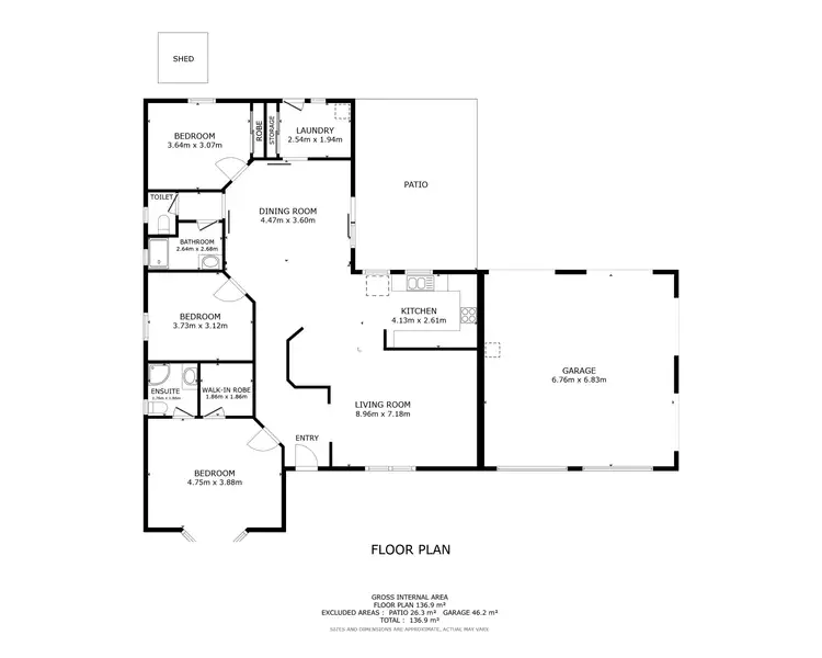 Floorplan of Homely house listing, 56 Ebony Street, Redlynch QLD 4870