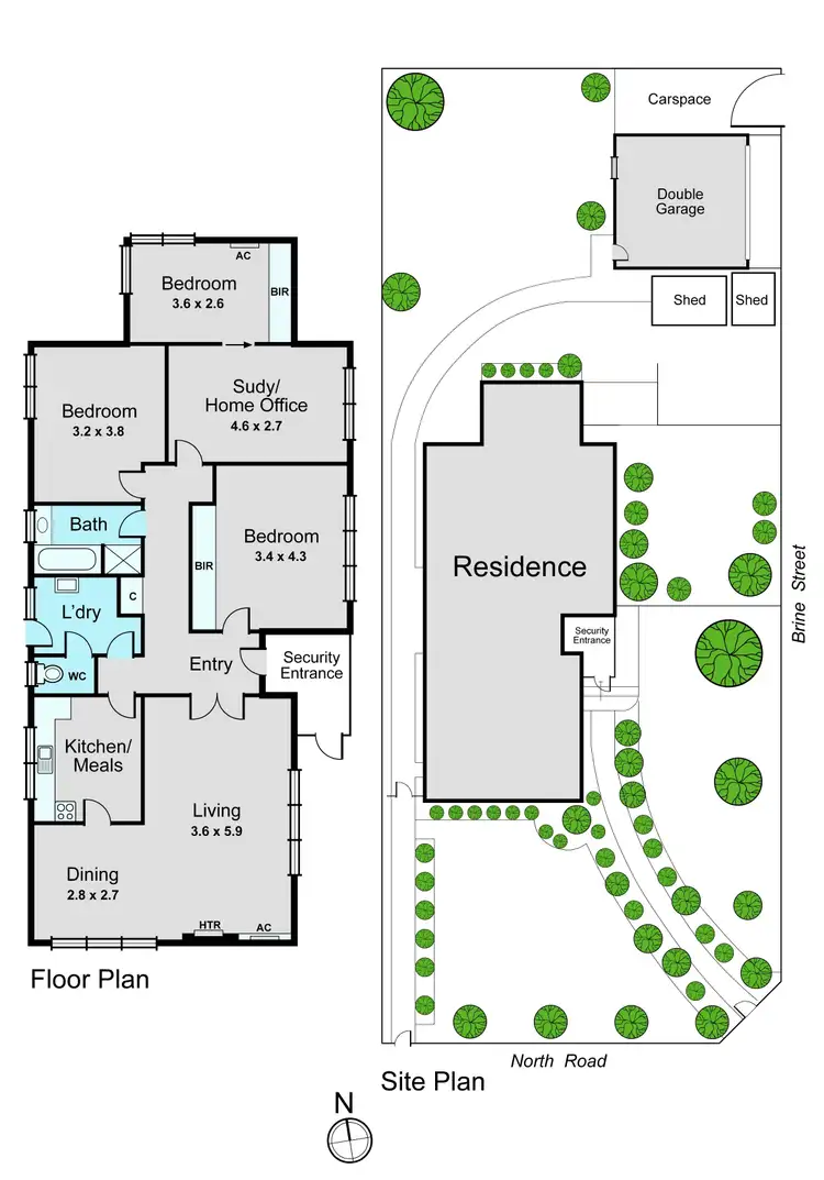 Floorplan of Homely house listing, 1045 North Road, Hughesdale VIC 3166
