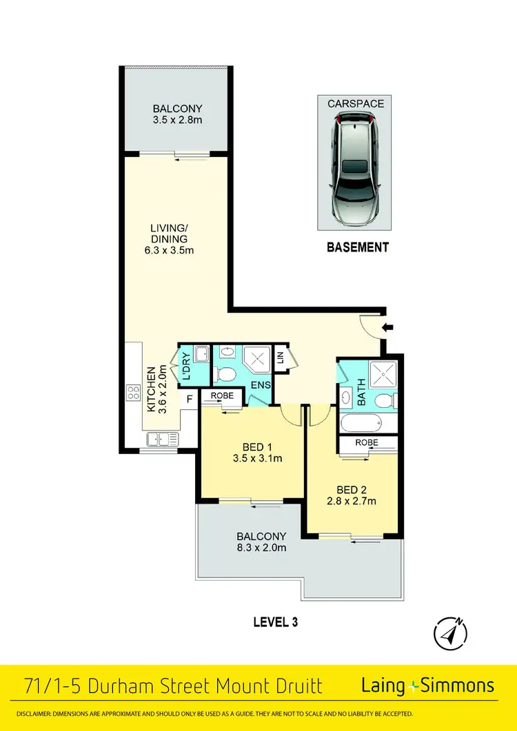 Floorplan of Homely unit listing, 71/1-5 Durham Street, Mount Druitt NSW 2770