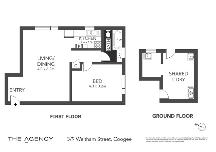 Floorplan of Homely apartment listing, 3/9 Waltham Street, Coogee NSW 2034