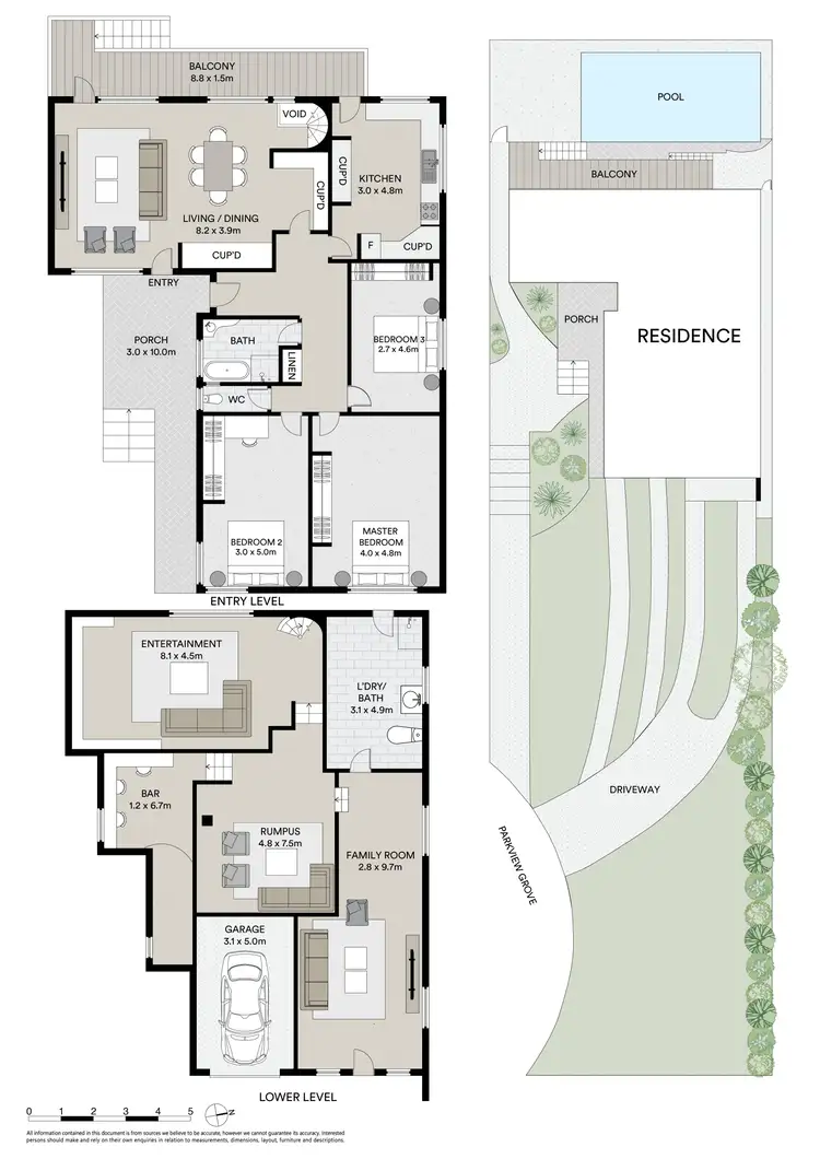 Floorplan of Homely house listing, 8 Parkview Grove, Blakehurst NSW 2221