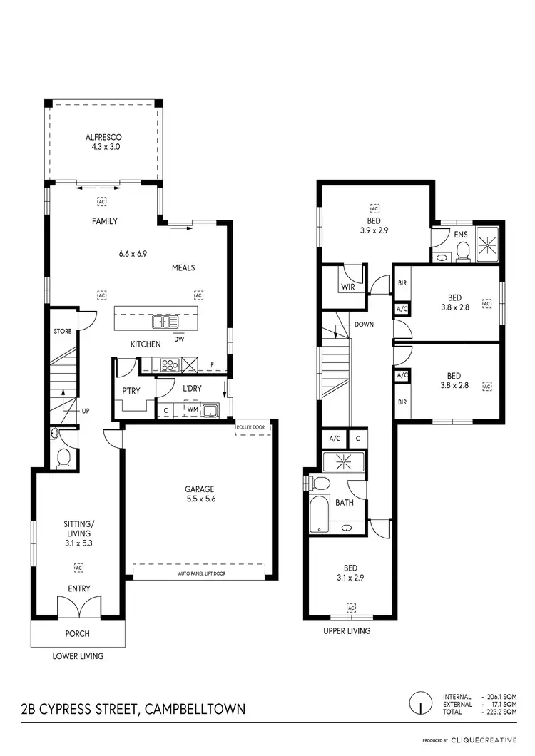 Floorplan of Homely house listing, 2B Cypress Street, Campbelltown SA 5074