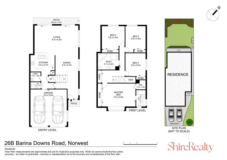 Floorplan of Homely semi-detached listing, 26B Barina Downs Road, Norwest NSW 2153