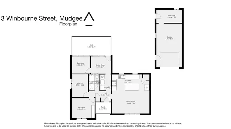Floorplan of Homely house listing, 3 Winbourne Street, Mudgee NSW 2850