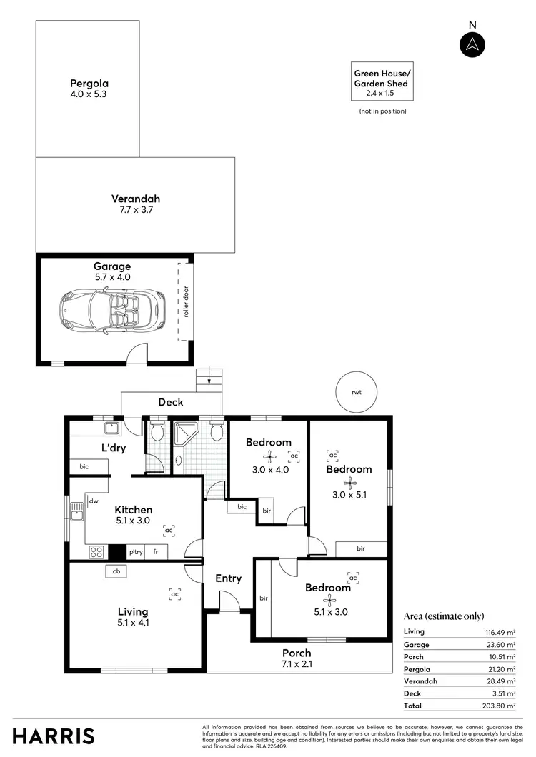 Floorplan of Homely house listing, 207 Seacombe Road, South Brighton SA 5048