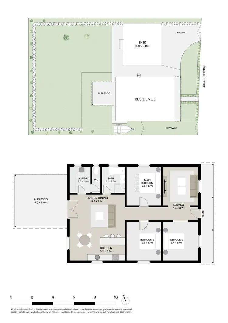 Floorplan of Homely house listing, 33 Russell Street, Gordon VIC 3345