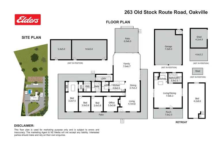 Floorplan of Homely rural property listing, 263 Old Stock Route Road, Oakville NSW 2765