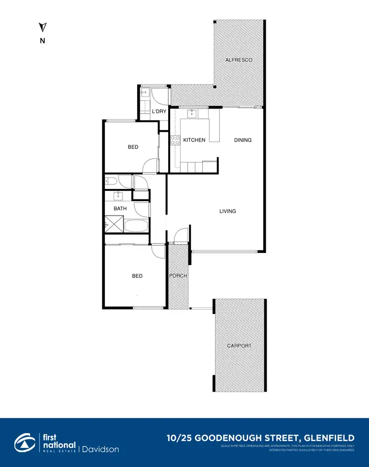 Floorplan of Homely villa listing, 10/25 Goodenough Street, Glenfield NSW 2167
