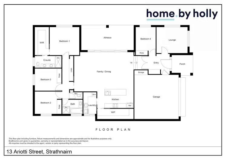 Floorplan of Homely house listing, 13 Ariotti Street, Strathnairn ACT 2615