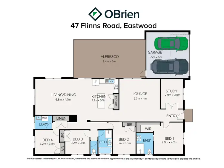 Floorplan of Homely house listing, 47 Flinns Road, Eastwood VIC 3875