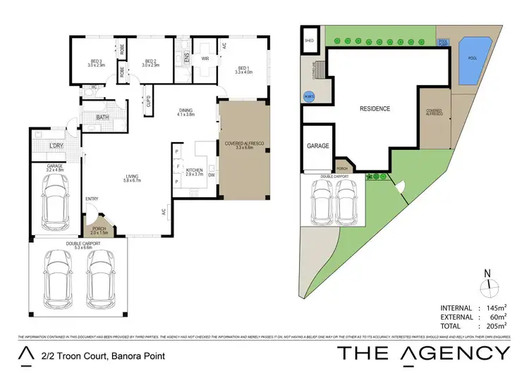 Floorplan of Homely semi-detached listing, 2/2 Troon Court, Banora Point NSW 2486