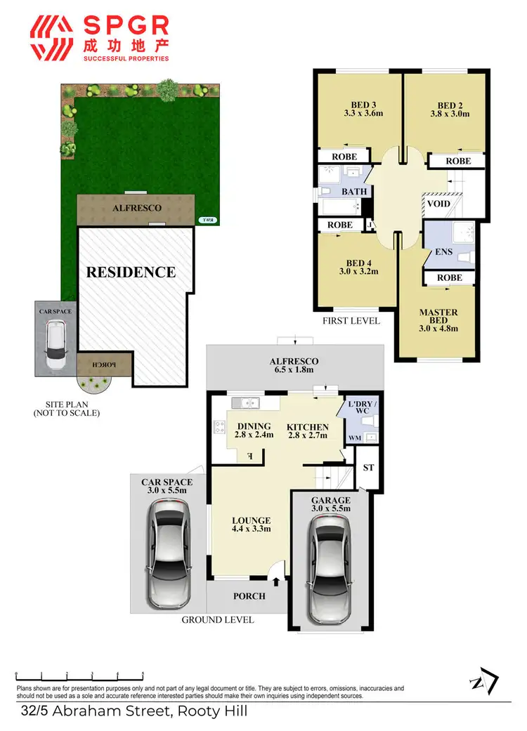 Floorplan of Homely townhouse listing, 32/5 Abraham Street, Rooty Hill NSW 2766