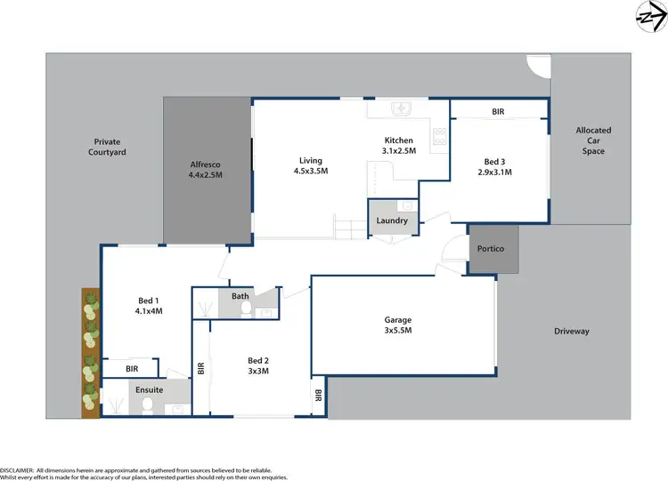 Floorplan of Homely villa listing, 4/48 Denis Winston Drive, Doonside NSW 2767