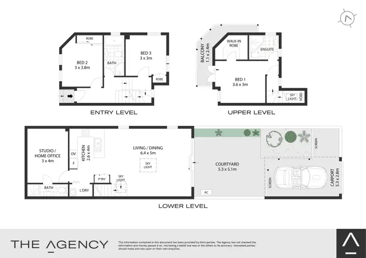 Floorplan of Homely semi-detached listing, 2/74 Evans Street, Rozelle NSW 2039