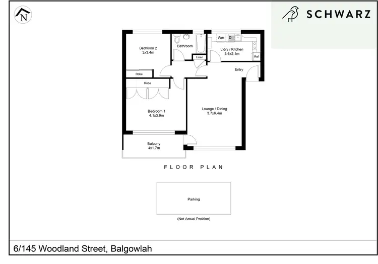 Floorplan of Homely unit listing, 6/145 Woodland Street, Balgowlah NSW 2093