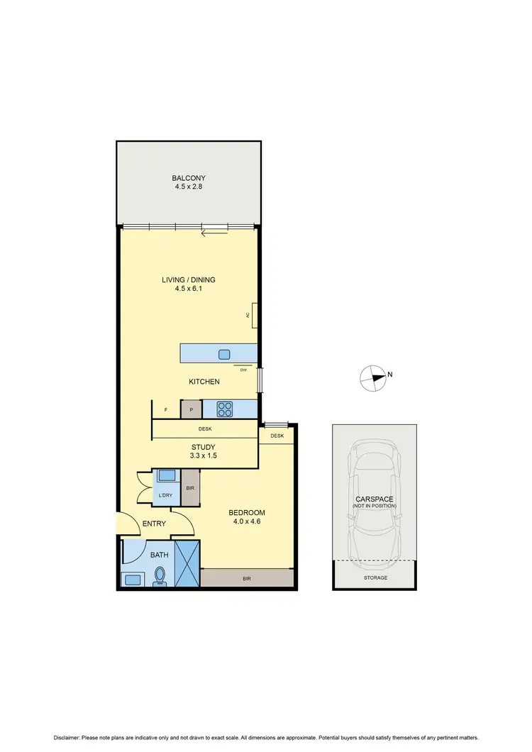 Floorplan of Homely apartment listing, 315/26 Lygon Street, Brunswick East VIC 3057