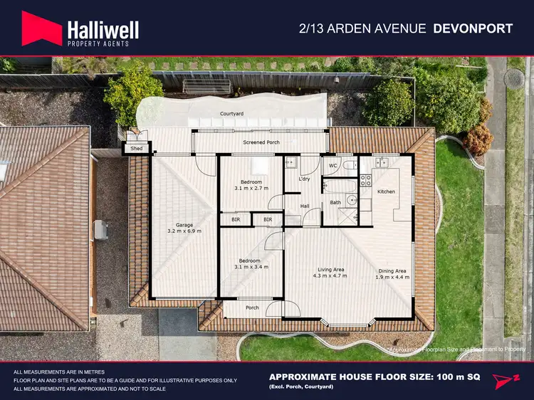 Floorplan of Homely unit listing, 2/13 Arden Avenue, Devonport TAS 7310