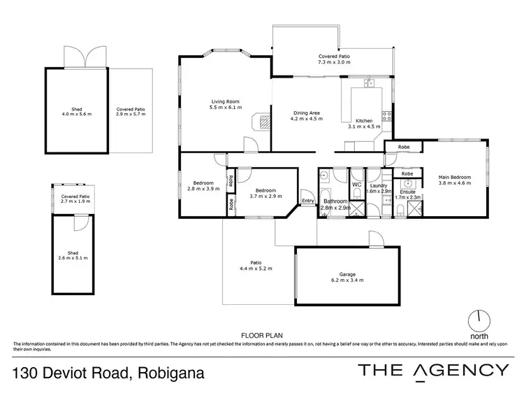 Floorplan of Homely house listing, 130 Deviot Road, Robigana TAS 7275