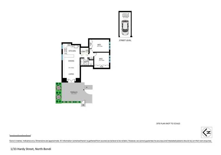 Floorplan of Homely apartment listing, 1/33 Hardy Street, North Bondi NSW 2026
