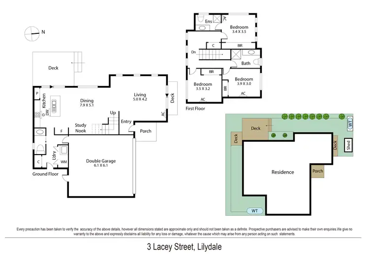 Floorplan of Homely townhouse listing, 3 Lacey Close, Lilydale VIC 3140