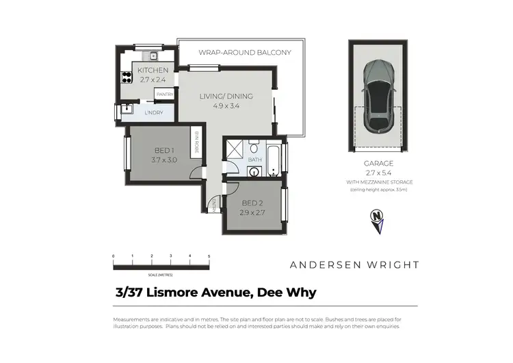 Floorplan of Homely apartment listing, 3/37 Lismore Avenue, Dee Why NSW 2099