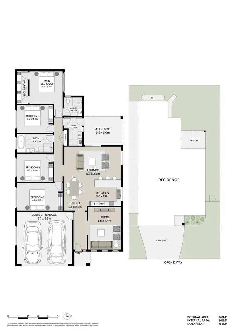 Floorplan of Homely house listing, 119 Orchid Way, Wadalba NSW 2259