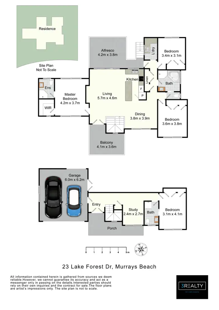 Floorplan of Homely house listing, 23 Lake Forest Drive, Murrays Beach NSW 2281