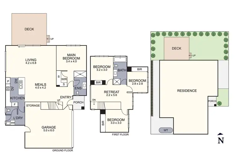 Floorplan of Homely townhouse listing, 5/2 Jackson Street, Croydon VIC 3136