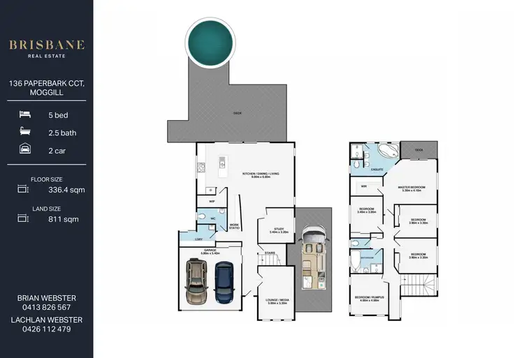 Floorplan of Homely house listing, 136 Paperbark Circuit, Moggill QLD 4070