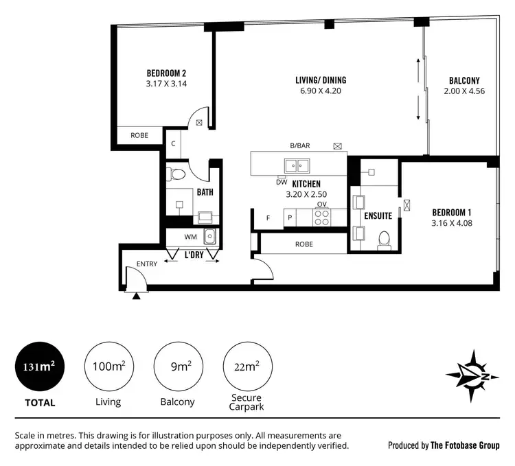 Floorplan of Homely apartment listing, 3109/38 Rosina Street, Adelaide SA 5000