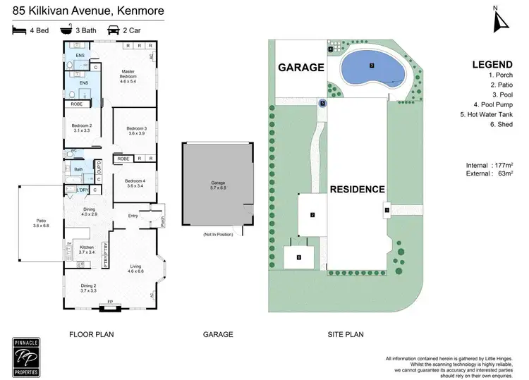 Floorplan of Homely house listing, 85 Kilkivan Avenue, Kenmore QLD 4069