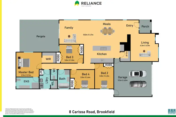 Floorplan of Homely house listing, 8 Carissa Road, Brookfield VIC 3338