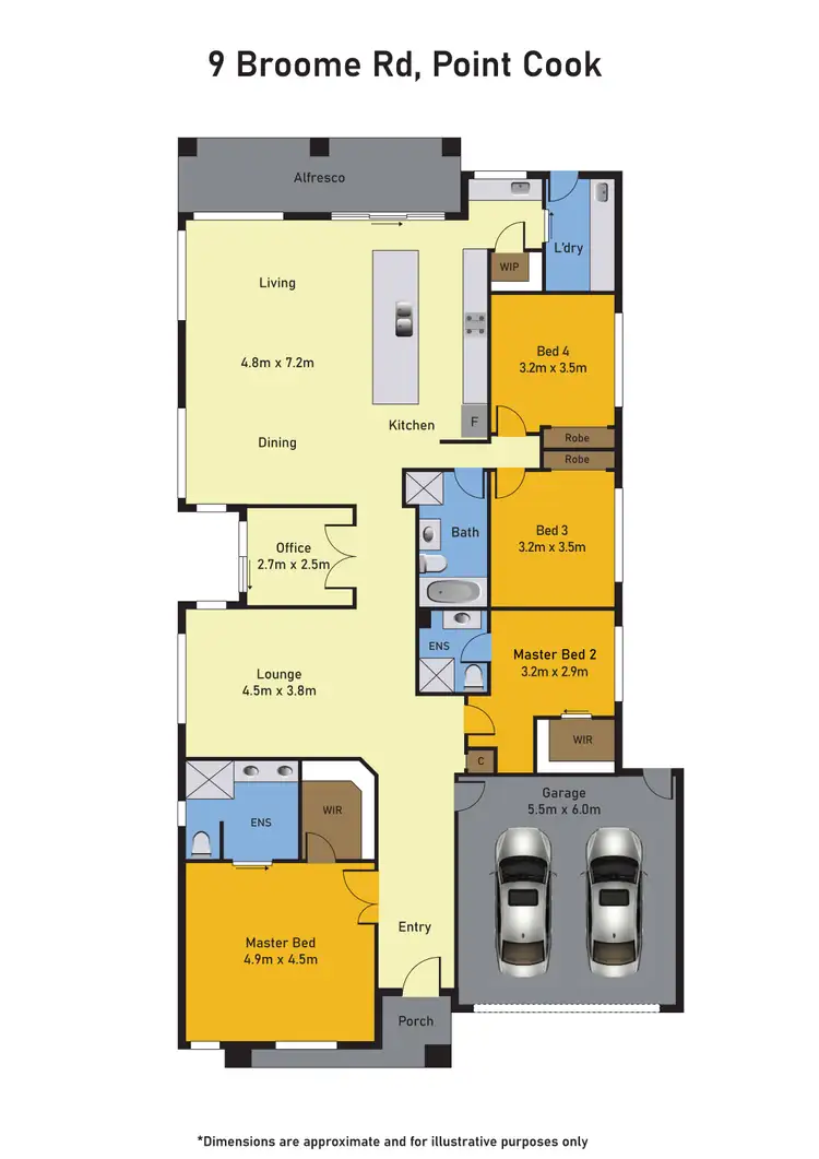 Floorplan of Homely house listing, 9 Broome Road, Point Cook VIC 3030