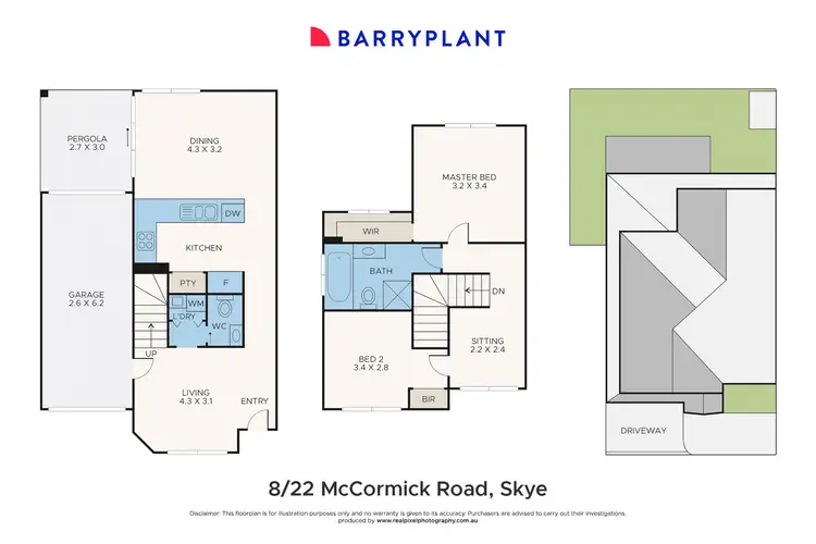 Floorplan of Homely townhouse listing, 8/22 McCormicks Road, Skye VIC 3977