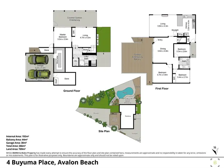 Floorplan of Homely house listing, 4 Buyuma Place, Avalon Beach NSW 2107