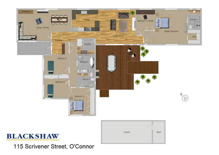 Floorplan of Homely house listing, 115 Scrivener Street, O'connor ACT 2602