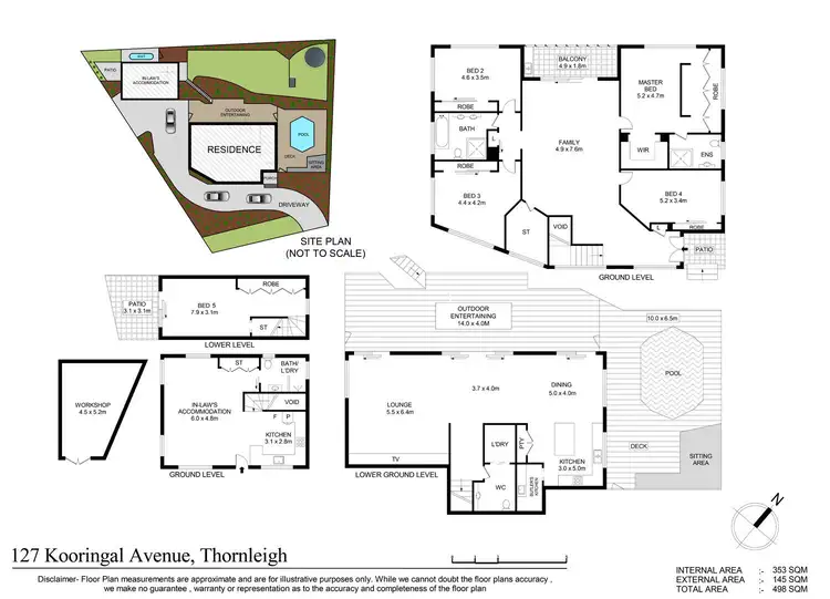 Floorplan of Homely house listing, 127 Kooringal Avenue, Thornleigh NSW 2120