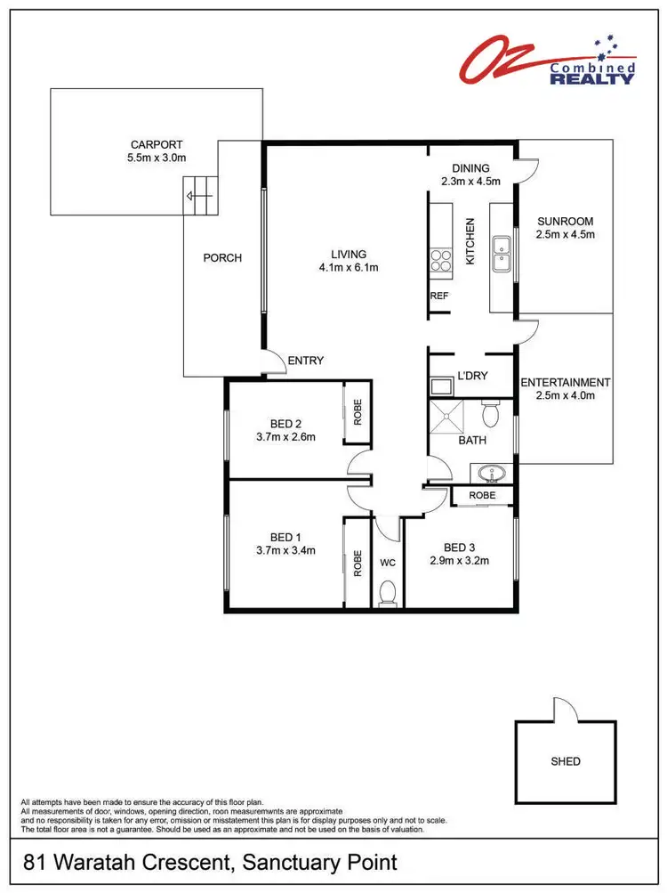 Floorplan of Homely house listing, 81 Waratah Crescent, Sanctuary Point NSW 2540
