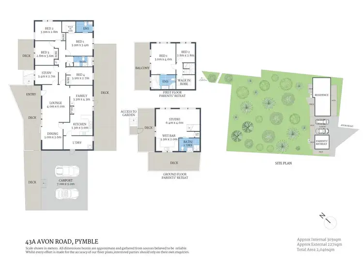 Floorplan of Homely house listing, 43A Avon Road, Pymble NSW 2073