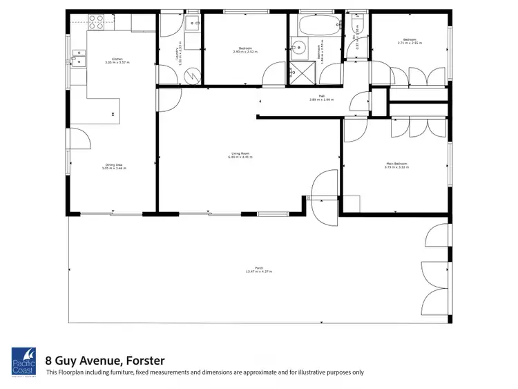 Floorplan of Homely house listing, 8 Guy Avenue, Forster NSW 2428