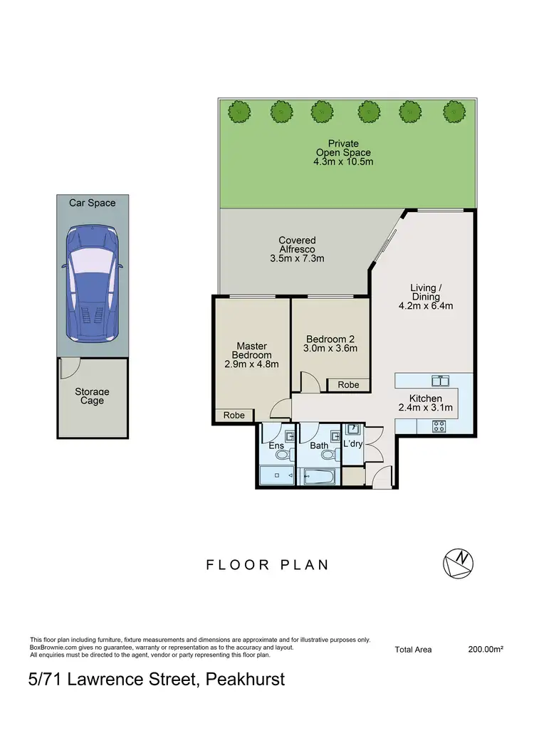 Floorplan of Homely apartment listing, 5/71-75 Lawrence Street, Peakhurst NSW 2210