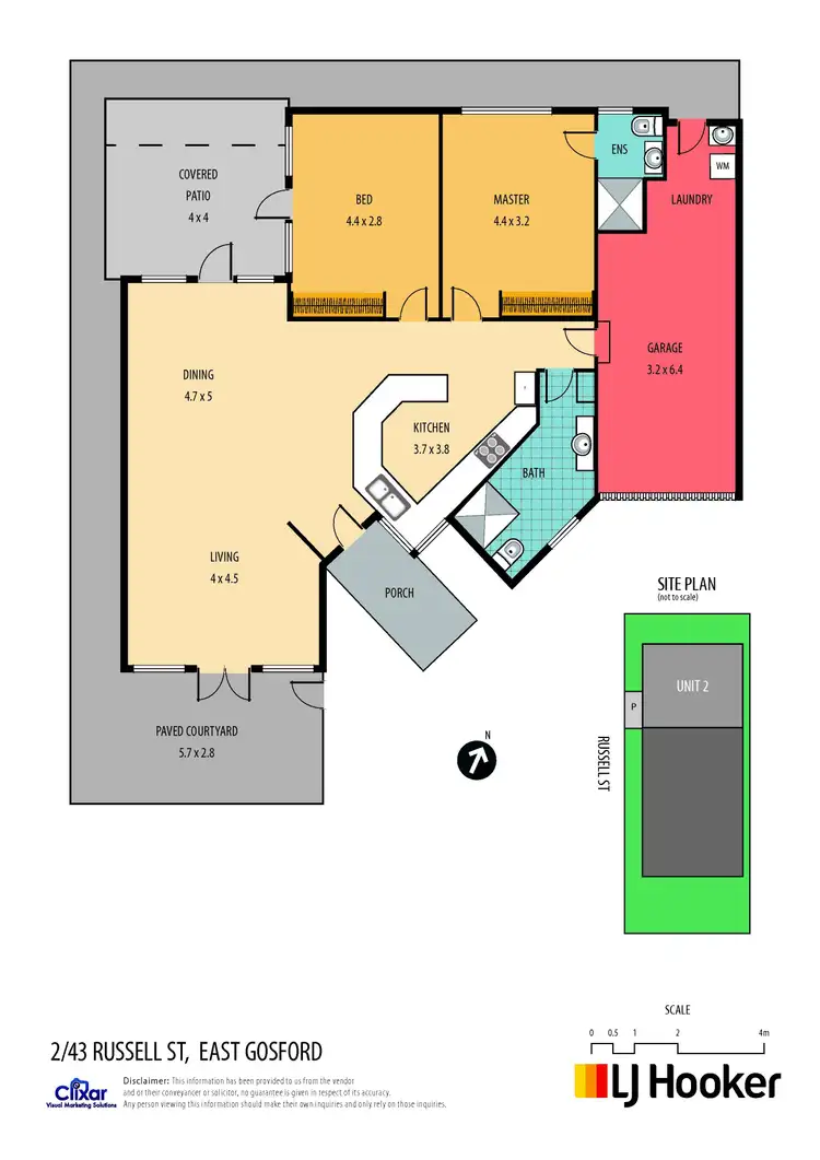 Floorplan of Homely villa listing, 2/43 Russell Street, East Gosford NSW 2250